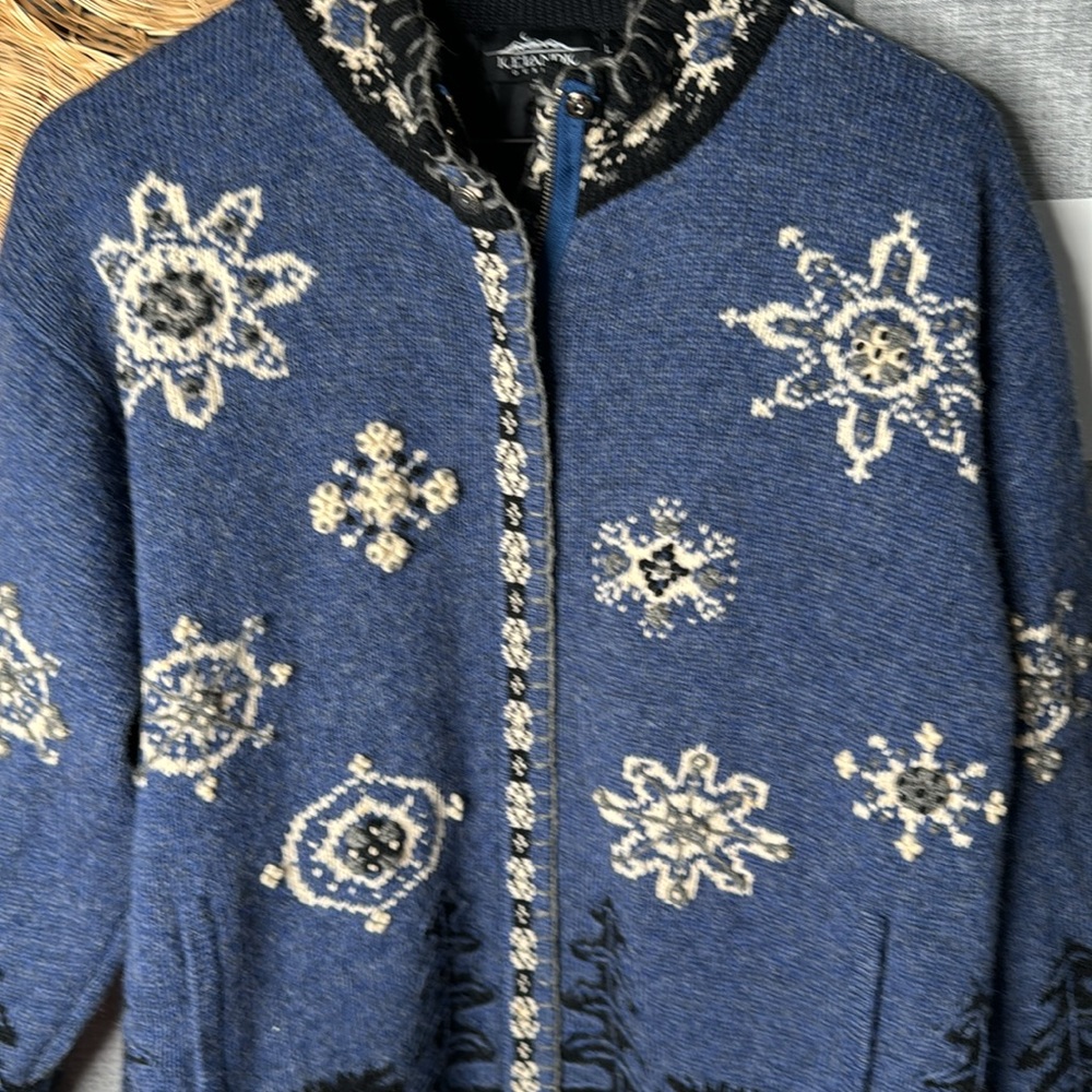 Vtg Icelandic Design Cardigan - Picture 2 of 8